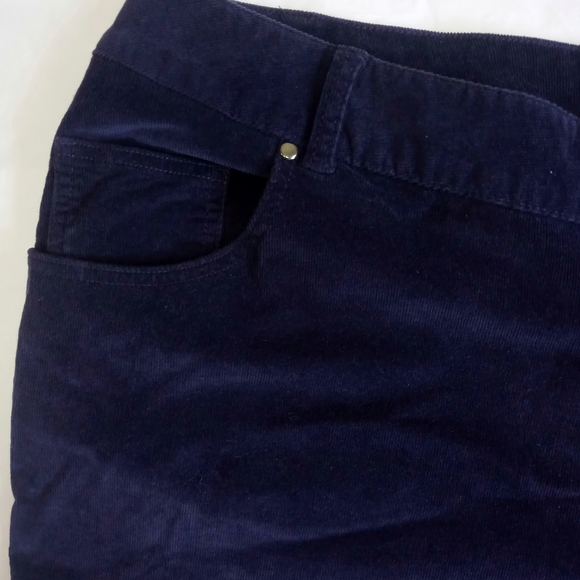 Lane Bryant Purple Velvet Straight Leg Jean Pants - Picture 4 of 11